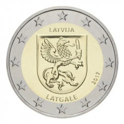 2 euros commémorative Lettonie 2017 - Armoirie de Latgale.