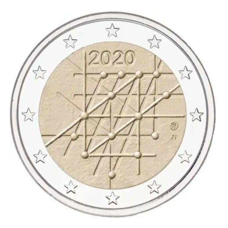 2 euros commémorative Finlande 2020 - Université de Turku.