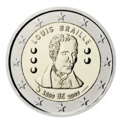 2 euros commémorative Belgique 2009 - Louis Braille.