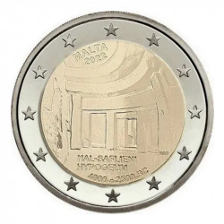 2 euros commémorative Malte 2022 UNC - Hypogée de Hal Saflieni.