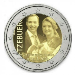 2 euros commémorative Luxembourg 2020 - Prince Charles, version photographique.