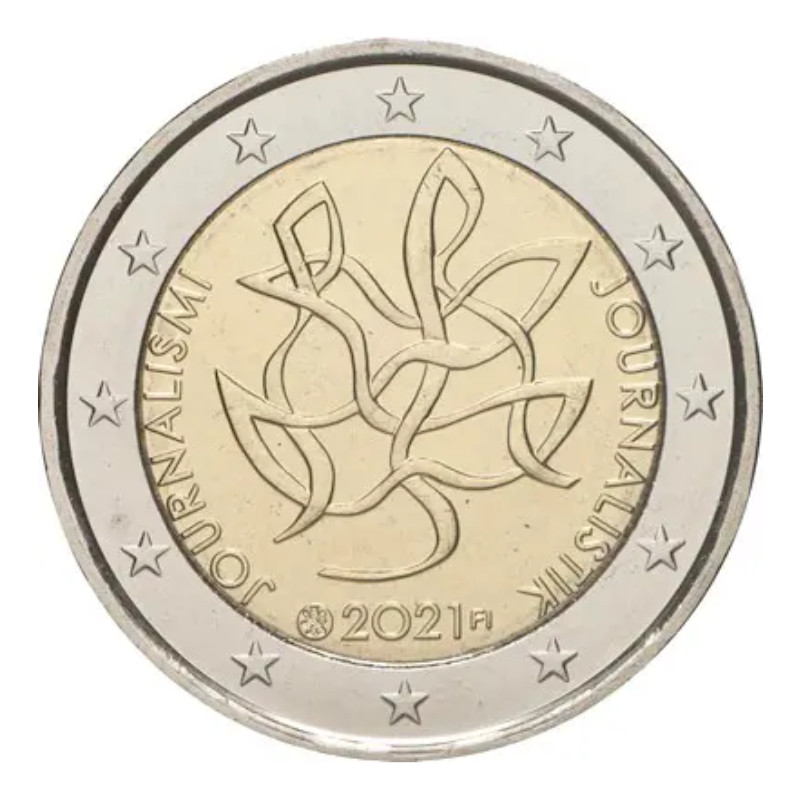 2 euros commémorative Finlande 2021 - Journalisme.