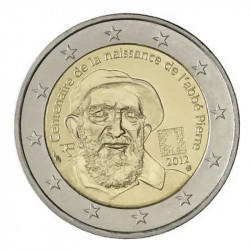 2 euros commémorative France 2012 - Abbé Pierre.
