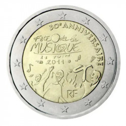 2 euros commémorative France 2011 - Fête de la Musique.