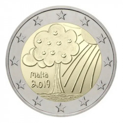 2 euros commémorative Malte 2019 UNC - Nature et Environnement.
