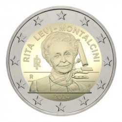 2 euros commémoratif Italie 2024 - Rita Levi-Montalcini.