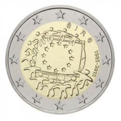 2 euros commémorative Irlande 2015 - 30 ans du Drapeau Européen.