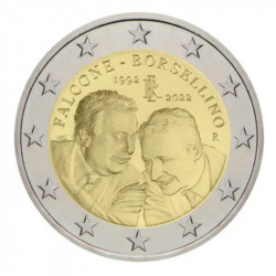 2 euros commémorative Italie 2022 - Falcone et Borsellino.