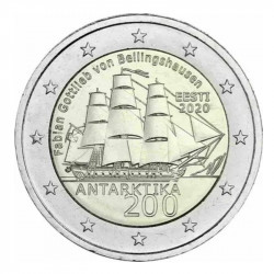 2 euros commémorative Estonie 2020 - Antarctique.