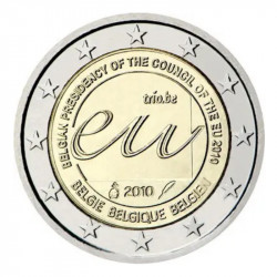 2 euros commémorative Belgique 2010 - Présidence du conseil de l'UE.