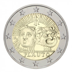 2 euros commémorative Italie 2016 - Plauto.