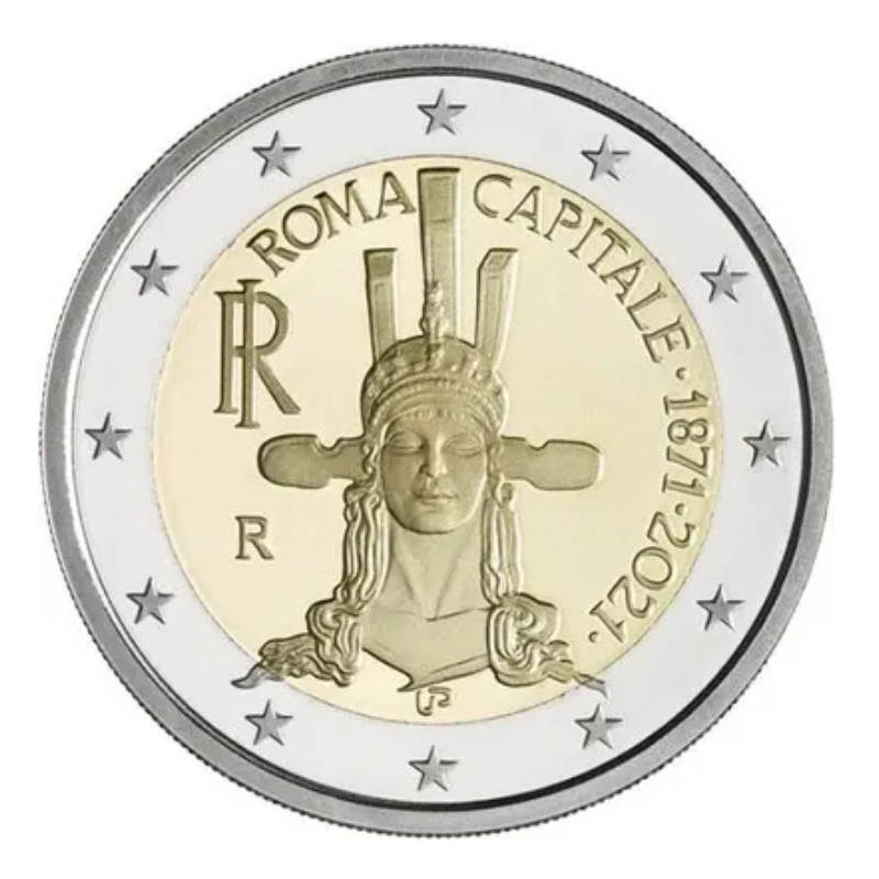 2 euros commémorative Italie 2021 - Rome.