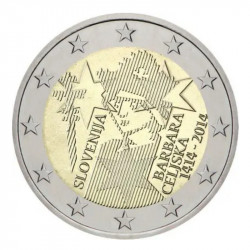 2 euros commémorative Slovénie 2014 - Couronnement Barbara de Cillei.