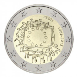 2 euros commémorative Estonie 2015 - 30 ans du Drapeau Européen.
