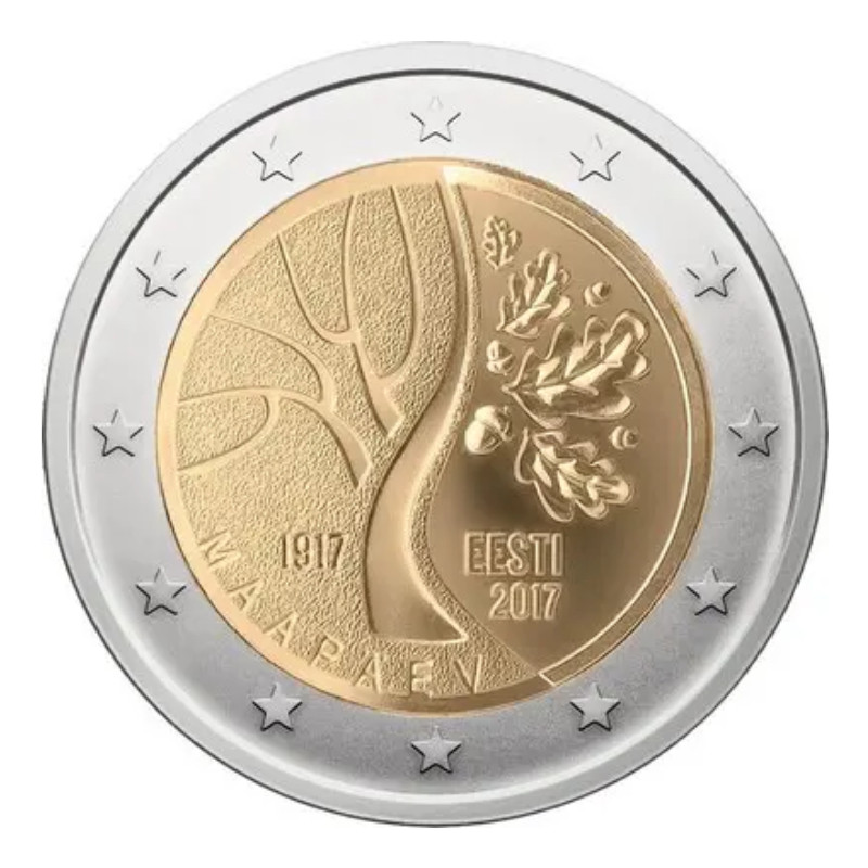 2 euros commémorative Estonie 2017 - Route vers l'indépendance.