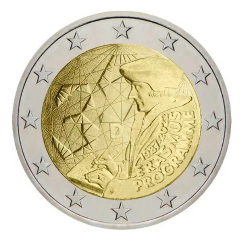 2 euros commémoratives Allemagne 2022 - Erasmus, les 5 ateliers.