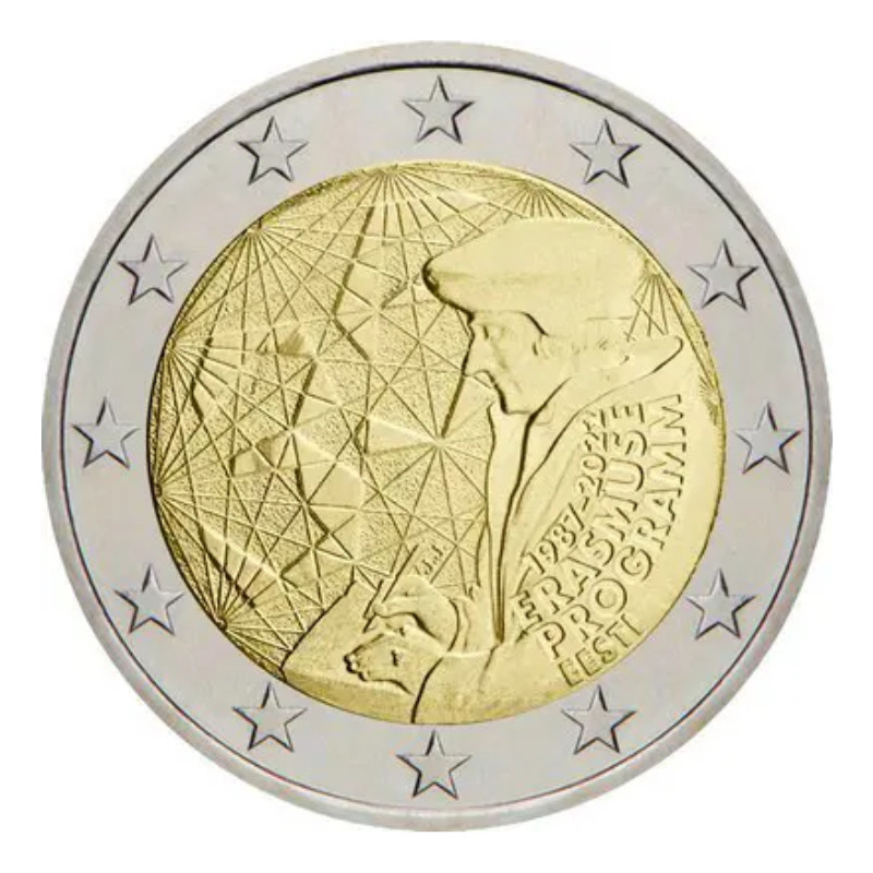 2 euros commémorative Estonie 2022 - Erasmus.