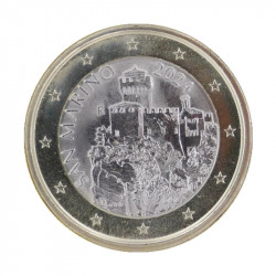 1 euro Saint Marin 2024 face nationale - La tour Cesta.