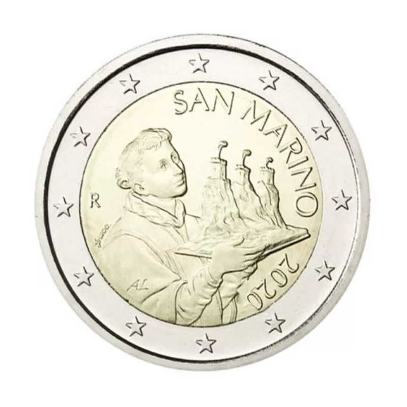 2 euros Saint Marin 2020 - Face nationale.