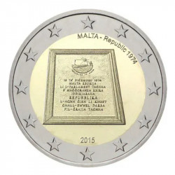 2 euros commémorative Malte 2015 - République.