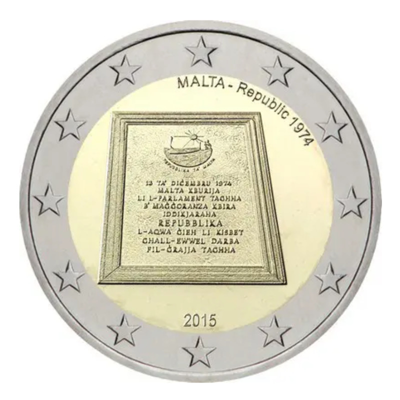 2 euros commémorative Malte 2015 UNC - République.