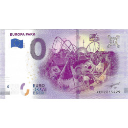 Billet Euro souvenir Europa Park Camp Resort 2019.