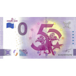 Billet Euro souvenir Europa Park 50 ans 2025.