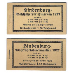 Allemagne lot de 2 carnets timbres Hindenburg N°C394 neuf*.