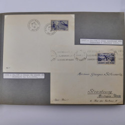 Collection commémoratifs de France 1937-1974 en un album.