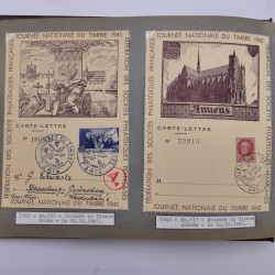 Collection commémoratifs de France 1937-1974 en un album.