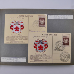 Collection commémoratifs de France 1937-1974 en un album.