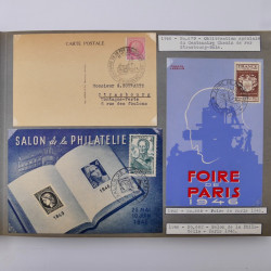 Collection commémoratifs de France 1937-1974 en un album.