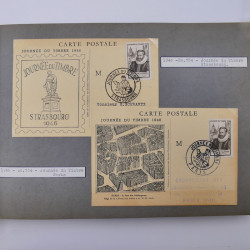 Collection commémoratifs de France 1937-1974 en un album.