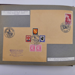 Collection commémoratifs de France 1937-1974 en un album.
