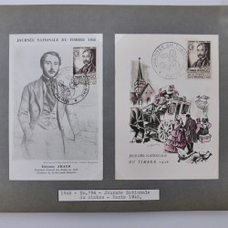 Collection commémoratifs de France 1937-1974 en un album.