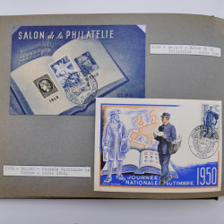 Collection commémoratifs de France 1937-1974 en un album.