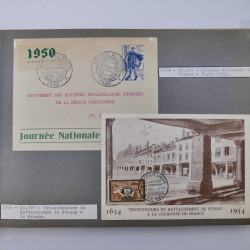 Collection commémoratifs de France 1937-1974 en un album.