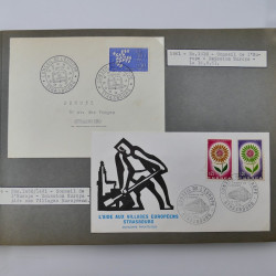 Collection commémoratifs de France 1937-1974 en un album.