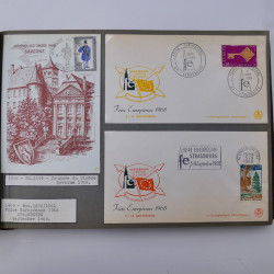 Collection commémoratifs de France 1937-1974 en un album.