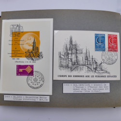 Collection commémoratifs de France 1937-1974 en un album.