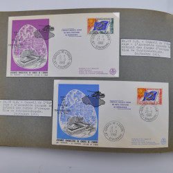 Collection commémoratifs de France 1937-1974 en un album.