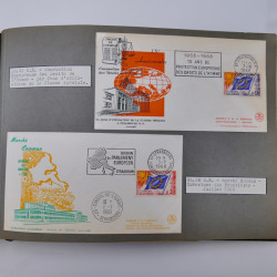 Collection commémoratifs de France 1937-1974 en un album.