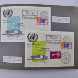 Collection commémoratifs de France 1937-1974 en un album.