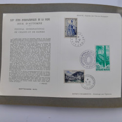 Collection commémoratifs de France 1937-1974 en un album.