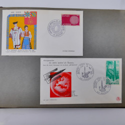 Collection commémoratifs de France 1937-1974 en un album.