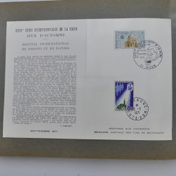 Collection commémoratifs de France 1937-1974 en un album.