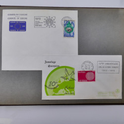 Collection commémoratifs de France 1937-1974 en un album.