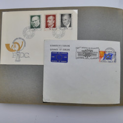 Collection commémoratifs de France 1937-1974 en un album.
