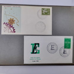 Collection commémoratifs de France 1937-1974 en un album.