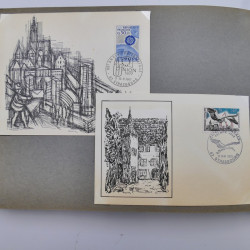 Collection commémoratifs de France 1937-1974 en un album.